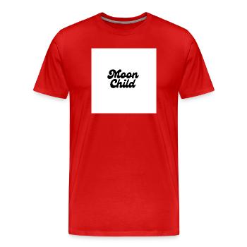 Écriture céleste de Moon Child - T-shirt bio Premium Homme - rouge - Devant - Damien (186cm)