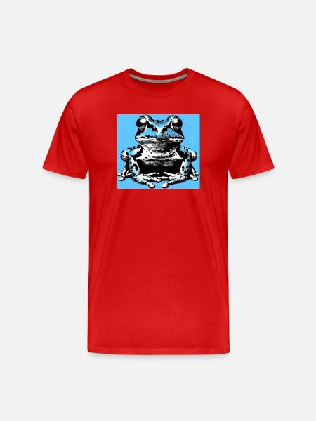 frog - Men's Premium Organic T-Shirt - red