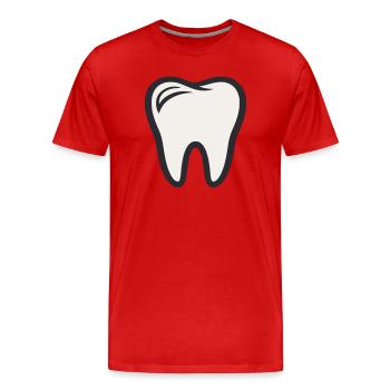 Dental - Dentist Dental Dentistry Dentistry Tooth Fairy - Men's Premium Organic T-Shirt - red - Front - Damien (186cm)
