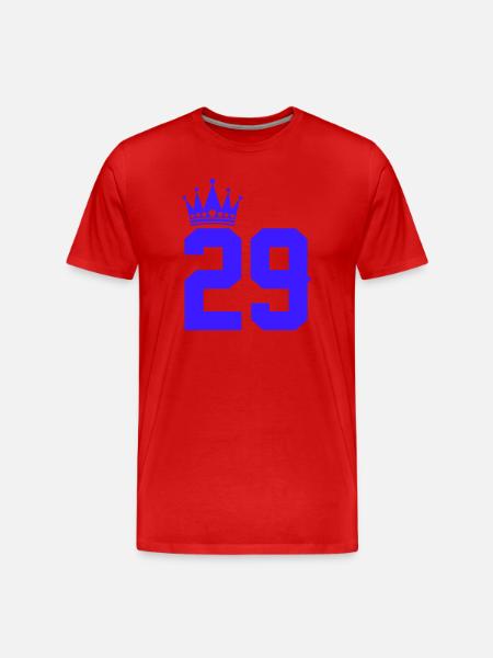 29_krone - Männer Premium Bio T-Shirt - Rot