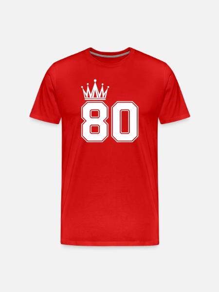 80_krone- - Men's Premium Organic T-Shirt - red