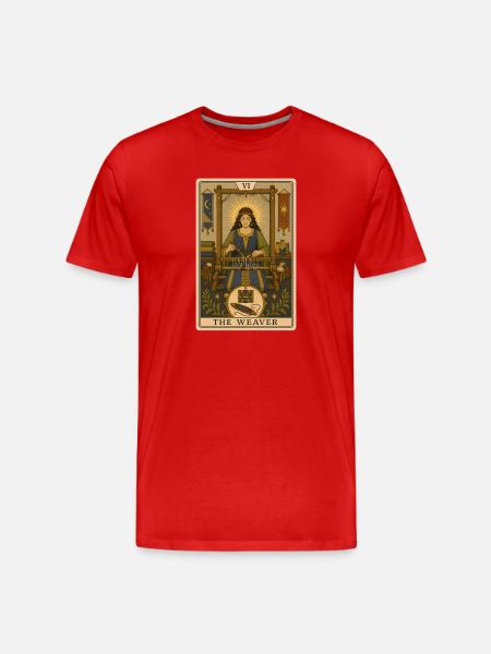 Weaver | Weaving & Handmade Tarot - Men's Premium Organic T-Shirt - red