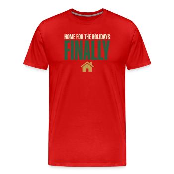 Premier Noël avec - T-shirt bio Premium Homme - rouge - Devant - Damien (186cm)