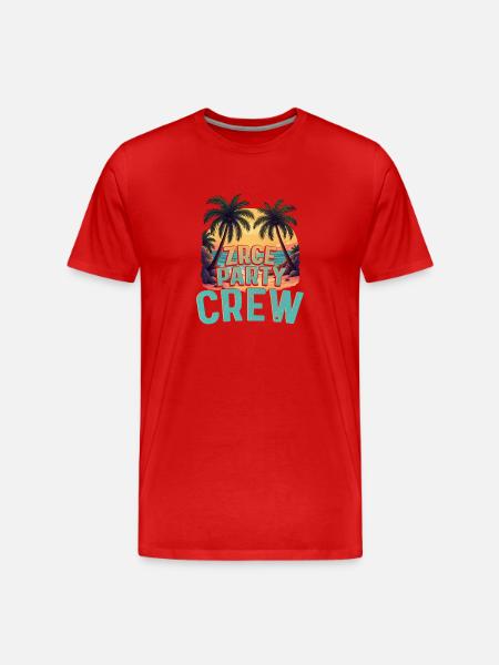 Zrce Party Crew - Men's Premium Organic T-Shirt - red