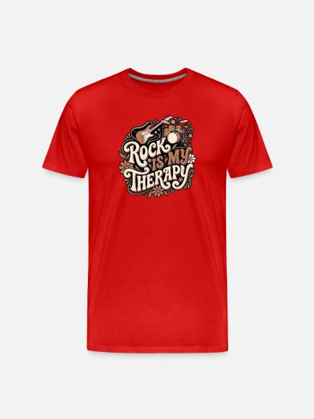 Thérapie par roche - T-shirt bio Premium Homme - rouge