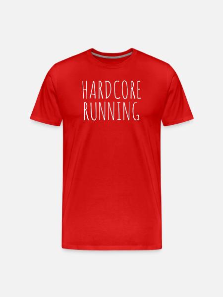 HARDCORE RUNNING - Männer Premium Bio T-Shirt - Rot