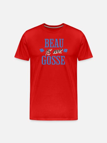 Beau Gosse de 18 ans - T-shirt bio Premium Homme - rouge