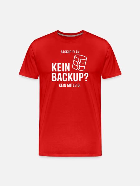 No Backup Plan Bold Text Design - Men's Premium Organic T-Shirt - red