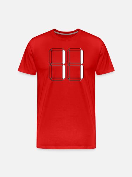 NUMBER 11 Elf Birthday Gift Digital - Men's Premium Organic T-Shirt - red