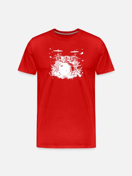 Trapset Sketch - Men's Premium Organic T-Shirt - red