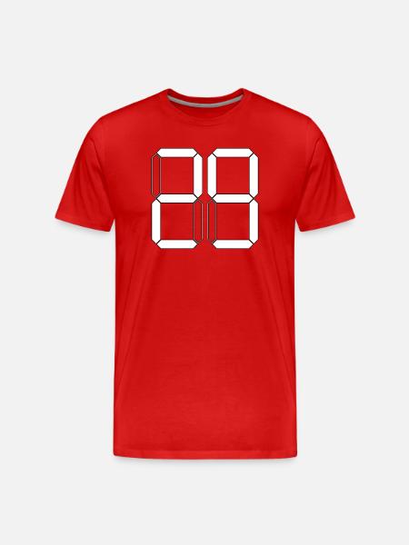 NUMBER 29 Twenty-Nine Gift Digital - Men's Premium Organic T-Shirt - red