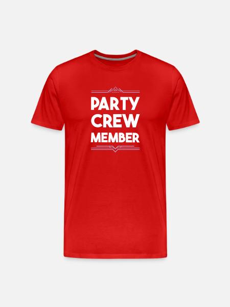 Équipe de fête - T-shirt bio Premium Homme - rouge