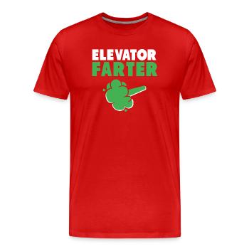 Lever - T-shirt bio Premium Homme - rouge - Devant - Damien (186cm)