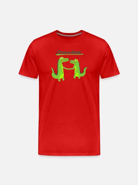 Crocodeal - T-shirt bio Premium Homme - rouge