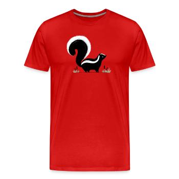 Moufette - T-shirt bio Premium Homme - rouge - Devant - Damien (186cm)