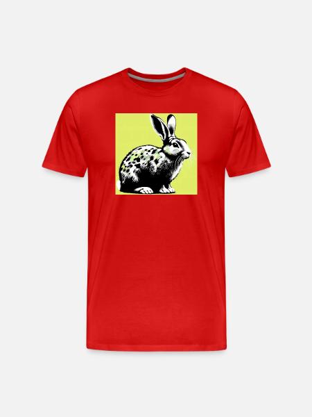 rabbit - Men's Premium Organic T-Shirt - red