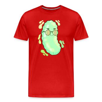 Schicke Pickle-Sonnenbrillen - Männer Premium Bio T-Shirt - Rot - Vorne - Damien (186cm)