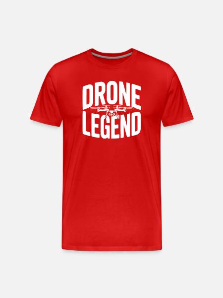 Drone Legend - Men's Premium Organic T-Shirt - red