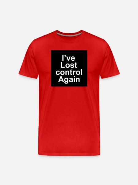 Lost Control Again - Men's Premium Organic T-Shirt - red