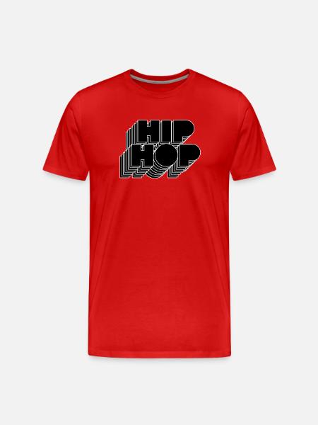 Hip Hop Bold logo - Men's Premium Organic T-Shirt - red