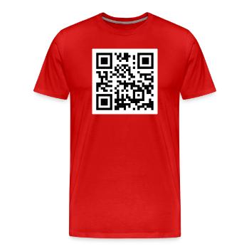 Codiert - Männer Premium Bio T-Shirt - Rot - Vorne - Damien (186cm)