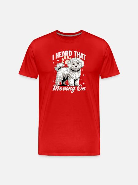 Bichon Frise Dog Breed - Männer Premium Bio T-Shirt - Rot