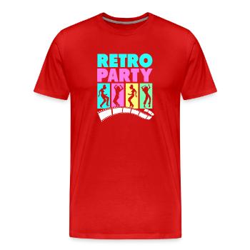 Sock Hop - Männer Premium Bio T-Shirt - Rot - Vorne - Damien (186cm)