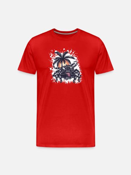 Tarantula Summer Comic - T-shirt bio Premium Homme - rouge