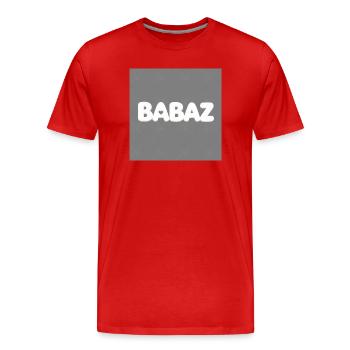 Messenger_creation_1217370877136658 - T-shirt bio Premium Homme - rouge - Devant - Damien (186cm)