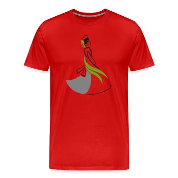 SERBSKA NJEWJESTA - T-shirt bio Premium Homme - rouge - Devant - Damien (186cm)