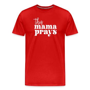 Club de l’amour de soi - T-shirt bio Premium Homme - rouge - Devant - Damien (186cm)
