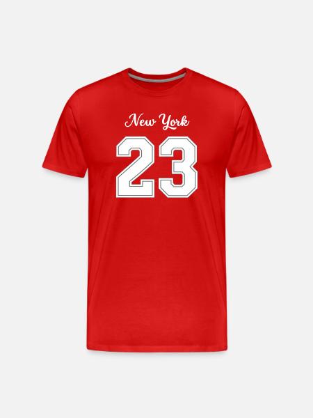 New York 23 - T-shirt bio Premium Homme - rouge