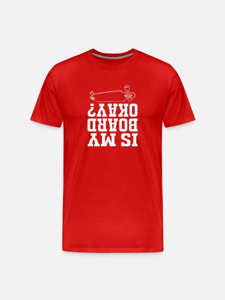 Longboard Longboarder Longboarding - Männer Premium Bio T-Shirt - Rot
