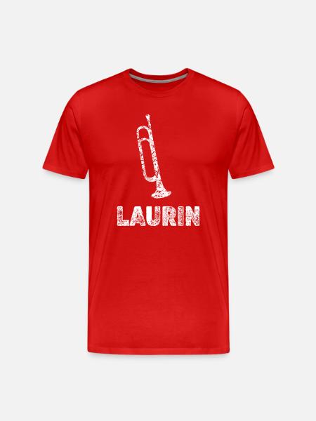 Gift for Laurin - Men's Premium Organic T-Shirt - red