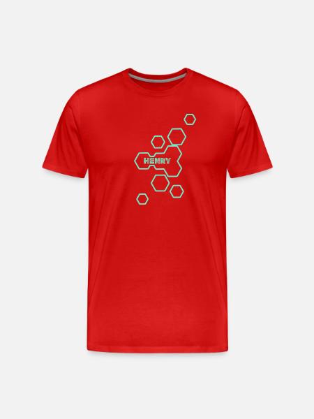 Henry - T-shirt bio Premium Homme - rouge
