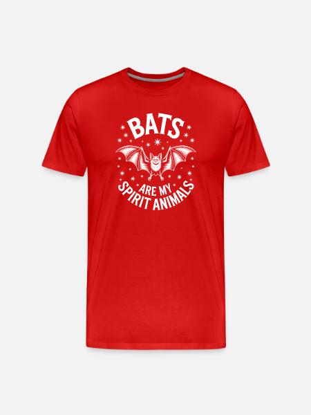 Bat Sayings Funny Bat Gift - Men's Premium Organic T-Shirt - red