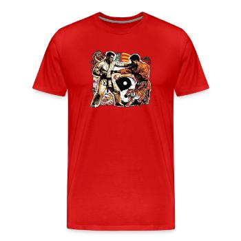 Kampfsportler Valencia - Männer Premium Bio T-Shirt - Rot - Vorne - Damien (186cm)