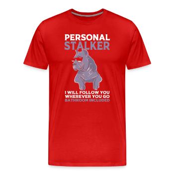 Cane corso - T-shirt bio Premium Homme - rouge - Devant - Damien (186cm)