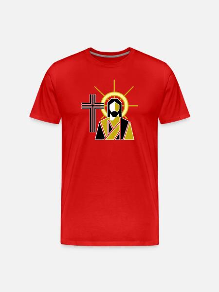 Jésus - T-shirt bio Premium Homme - rouge