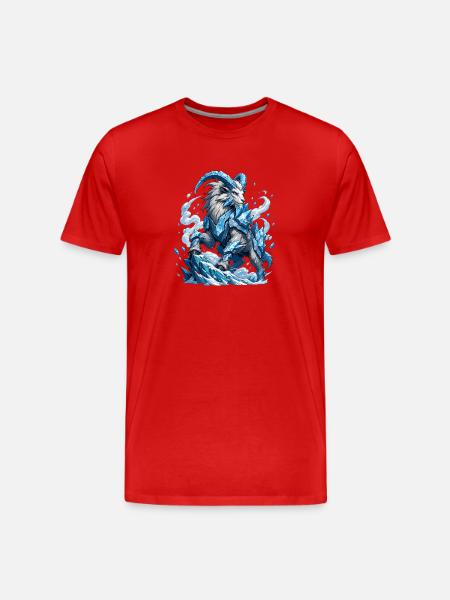 Eisbock made of crystal blades - Men's Premium Organic T-Shirt - red