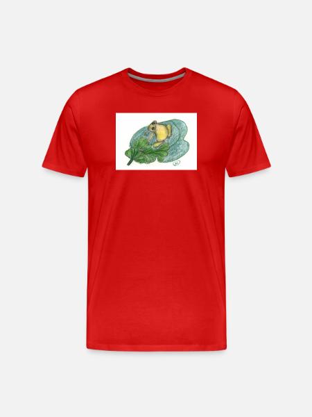 Frog - Männer Premium Bio T-Shirt - Rot