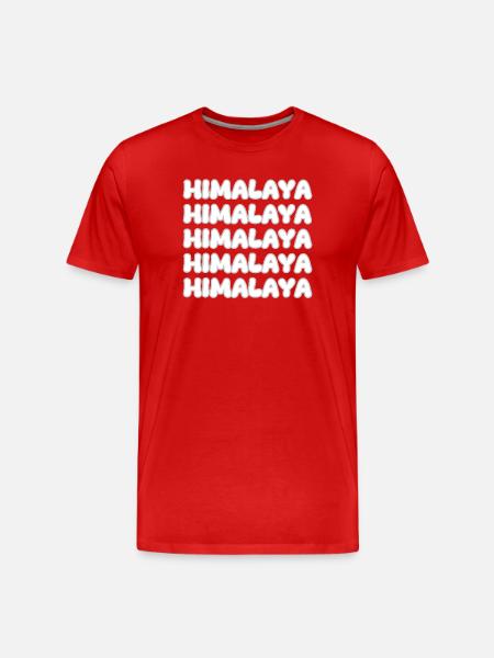 Bergsteigen Himalaya - Männer Premium Bio T-Shirt - Rot