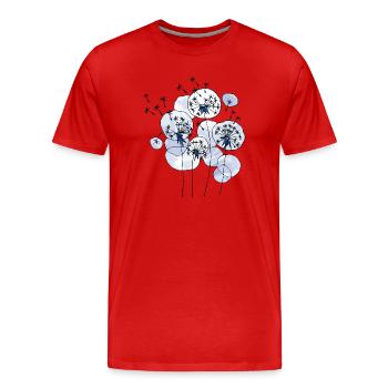 Fleur - T-shirt bio Premium Homme - rouge - Devant - Damien (186cm)