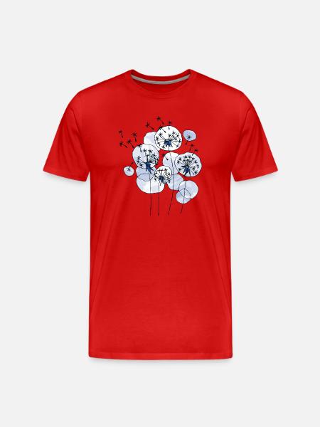 Fleur - T-shirt bio Premium Homme - rouge