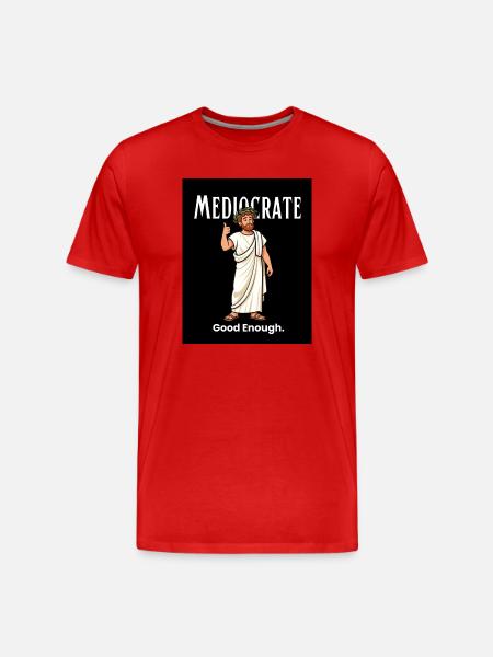Mediocrate Good Enough - Men's Premium Organic T-Shirt - red