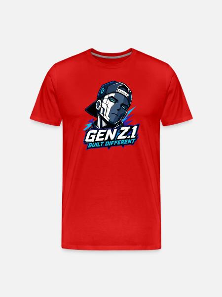 GenZ.1 construit différemment - T-shirt bio Premium Homme - rouge