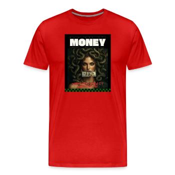 Medusa Greek - Männer Premium Bio T-Shirt - Rot - Vorne - Damien (186cm)