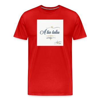 Dialetto siciliano - Men's Premium Organic T-Shirt - red - Front - Damien (186cm)