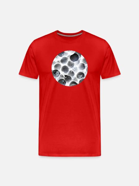 Minimalist Frozen Berry - Men's Premium Organic T-Shirt - red