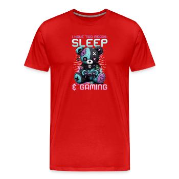 Pastel Goth Soft Goth Gaming Gamer - T-shirt bio Premium Homme - rouge - Devant - Damien (186cm)
